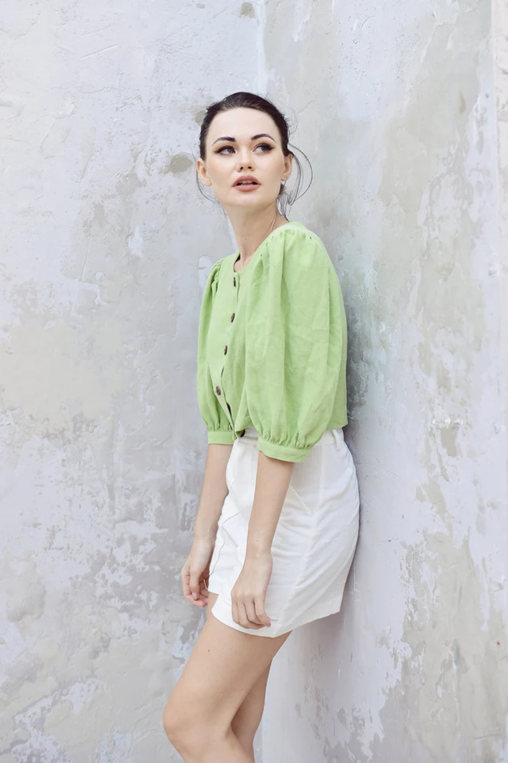 Linen Crop Top for Women