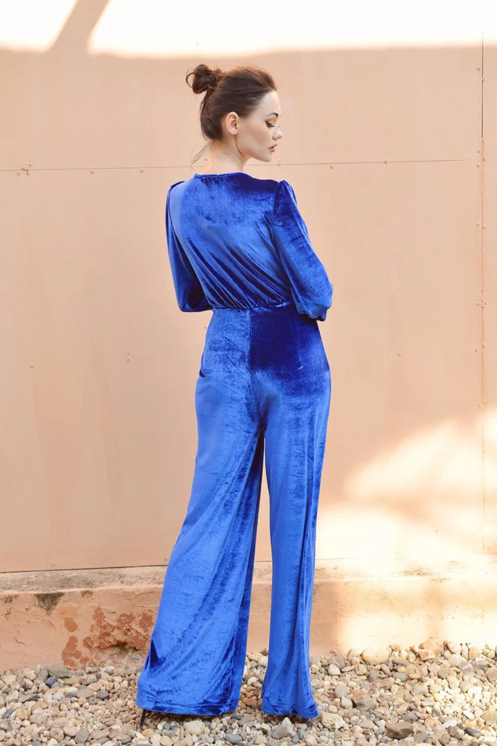 Jumpsuit Women Long Sleeve - Jumpsuit for Women - Women Jumper with Sleeves - Long Velvet Romper