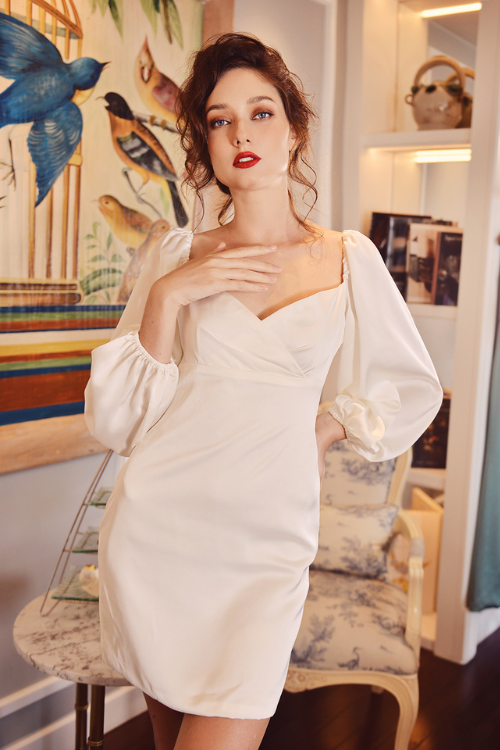 LUNA Silk Mini Dress