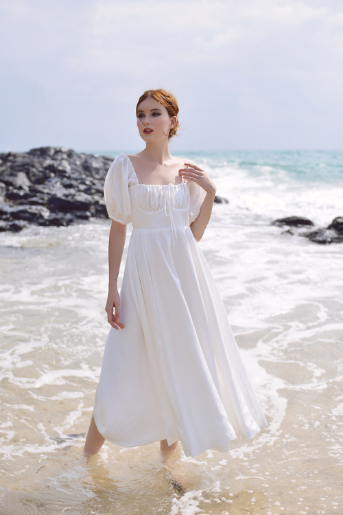 ANNIE Silk Midi Dress