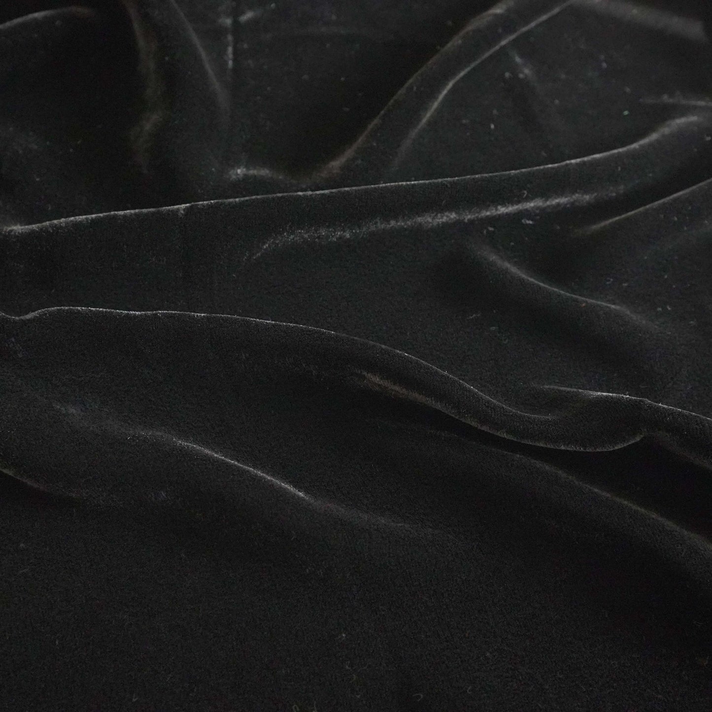 Silk Velvet by the yard in Coal