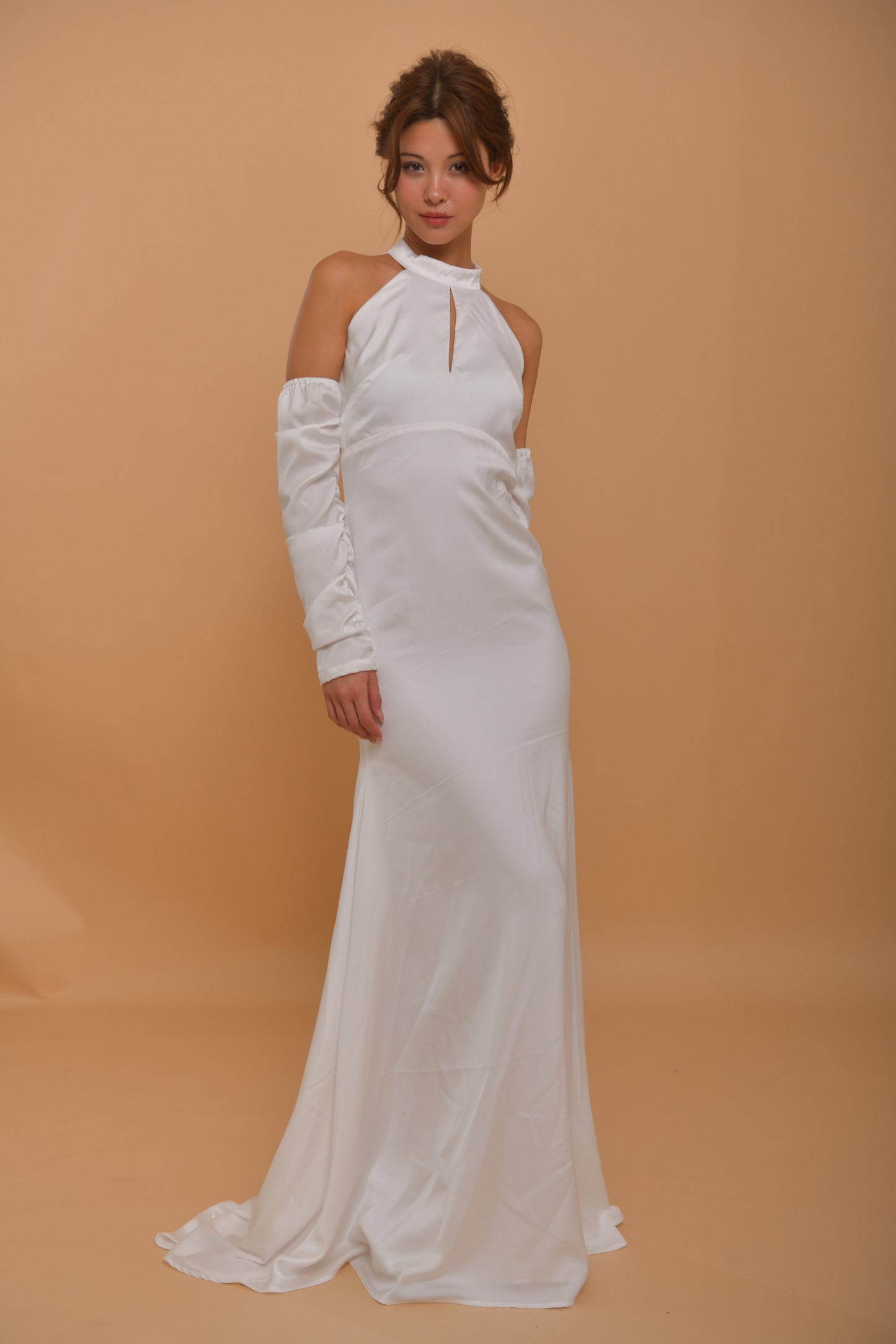 Pure Charmeuse Silk by the yard in Dusty Pink