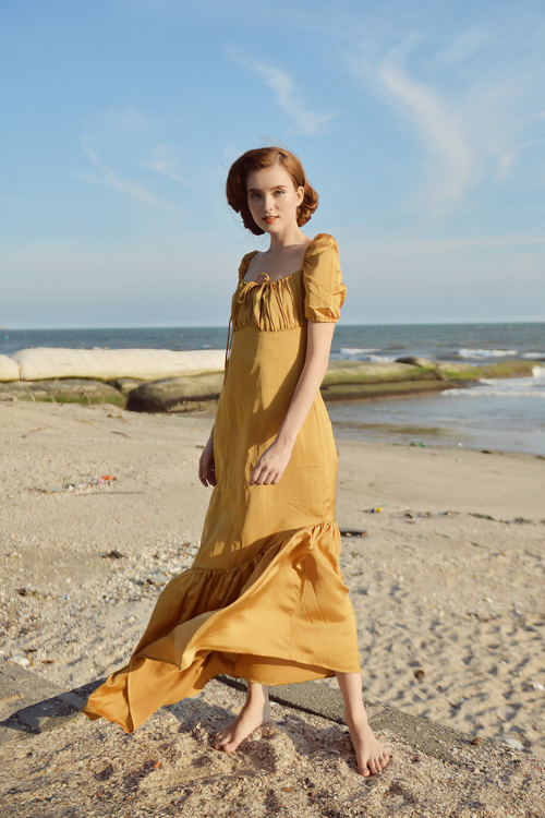 EVE Vintage Style Silk Gown
