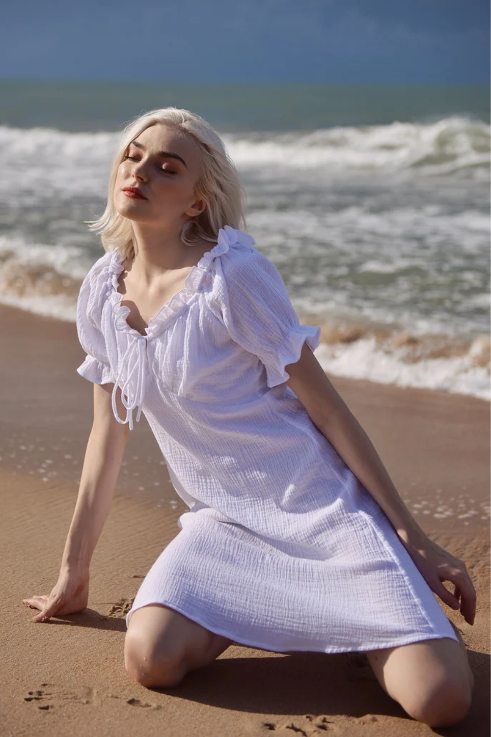 White Cotton Sundress