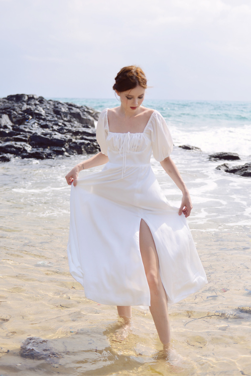 ANNIE Silk Midi Dress