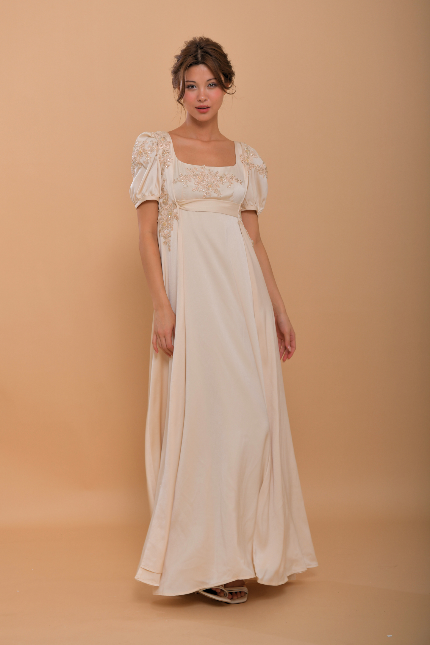 Pure Charmeuse Silk by the yard in Dusty Pink