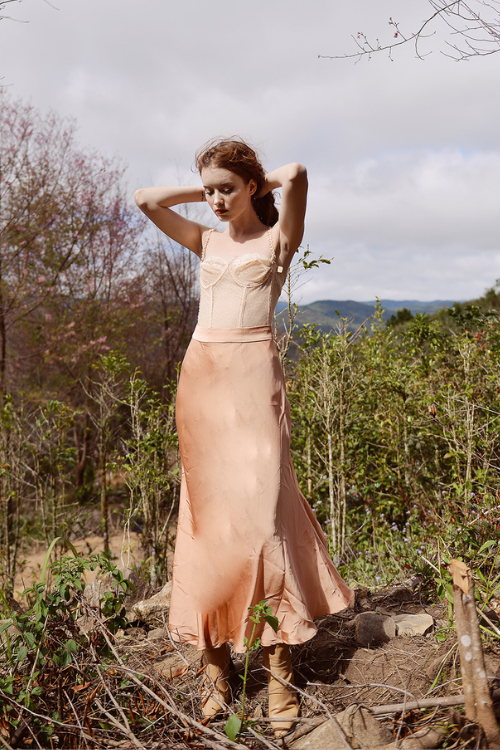MADISON Midi Silk Skirt