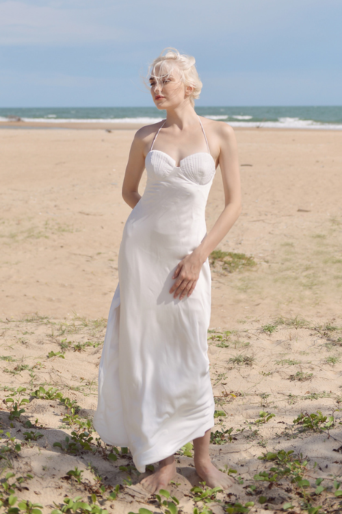 GRETCHEN Silk Maxi Dress