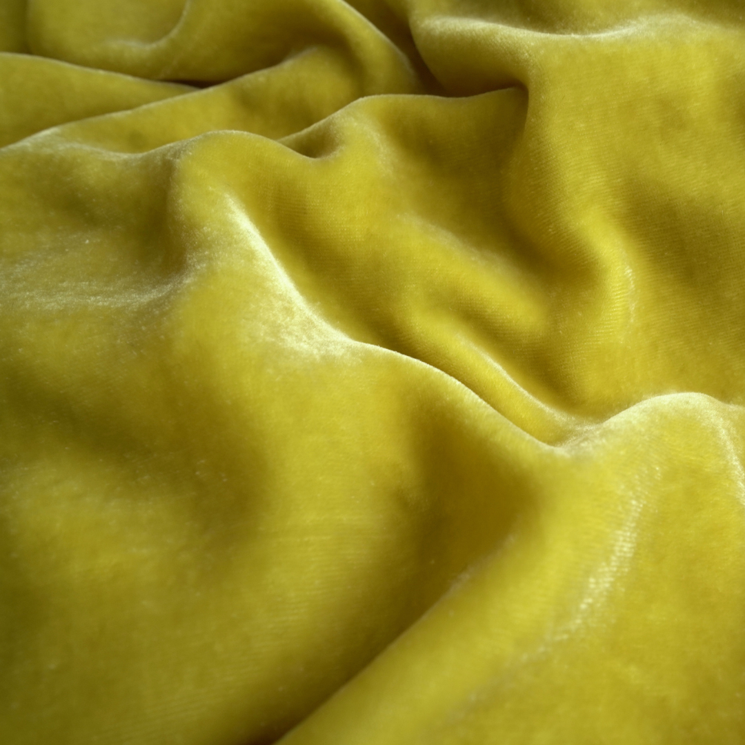 Silk Velvet by the yard in Honey