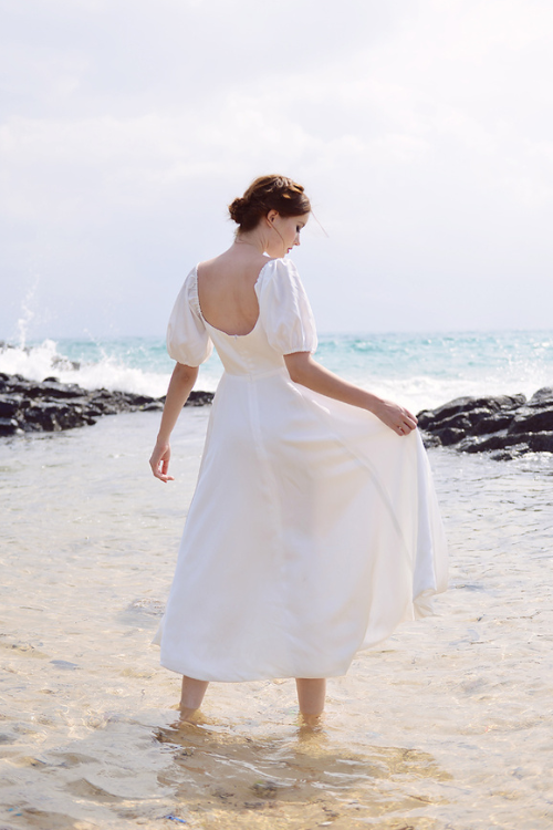 ANNIE Silk Midi Dress