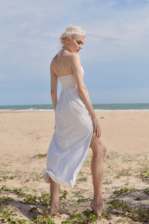 GRETCHEN Silk Maxi Dress