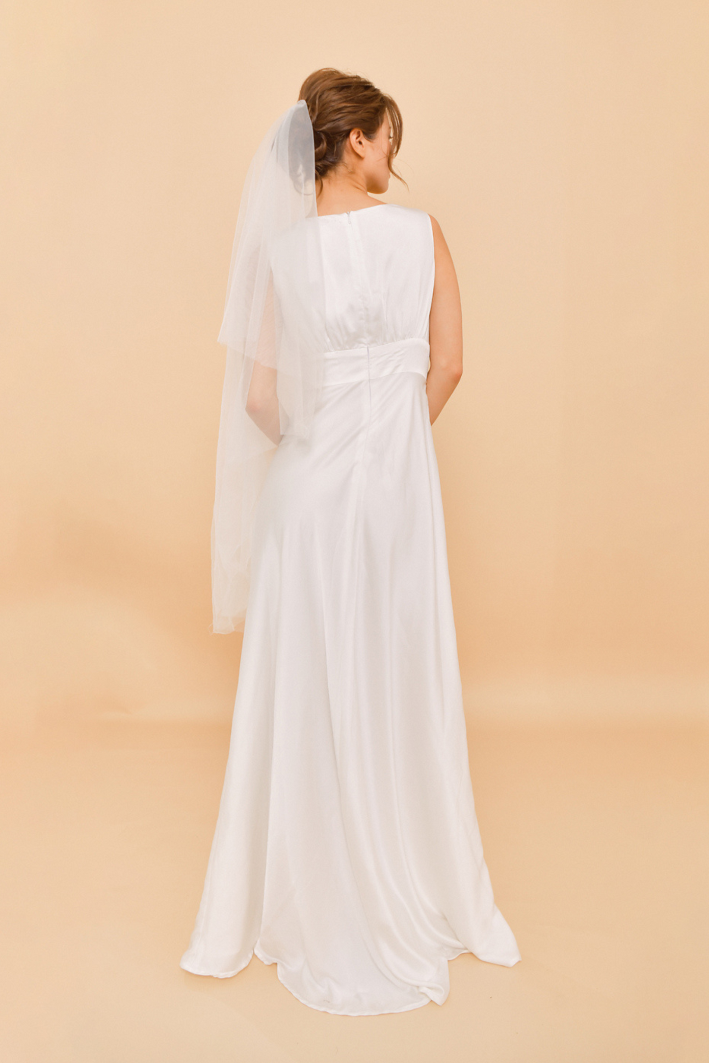 MARIELLE Embellished Silk Wedding Gown
