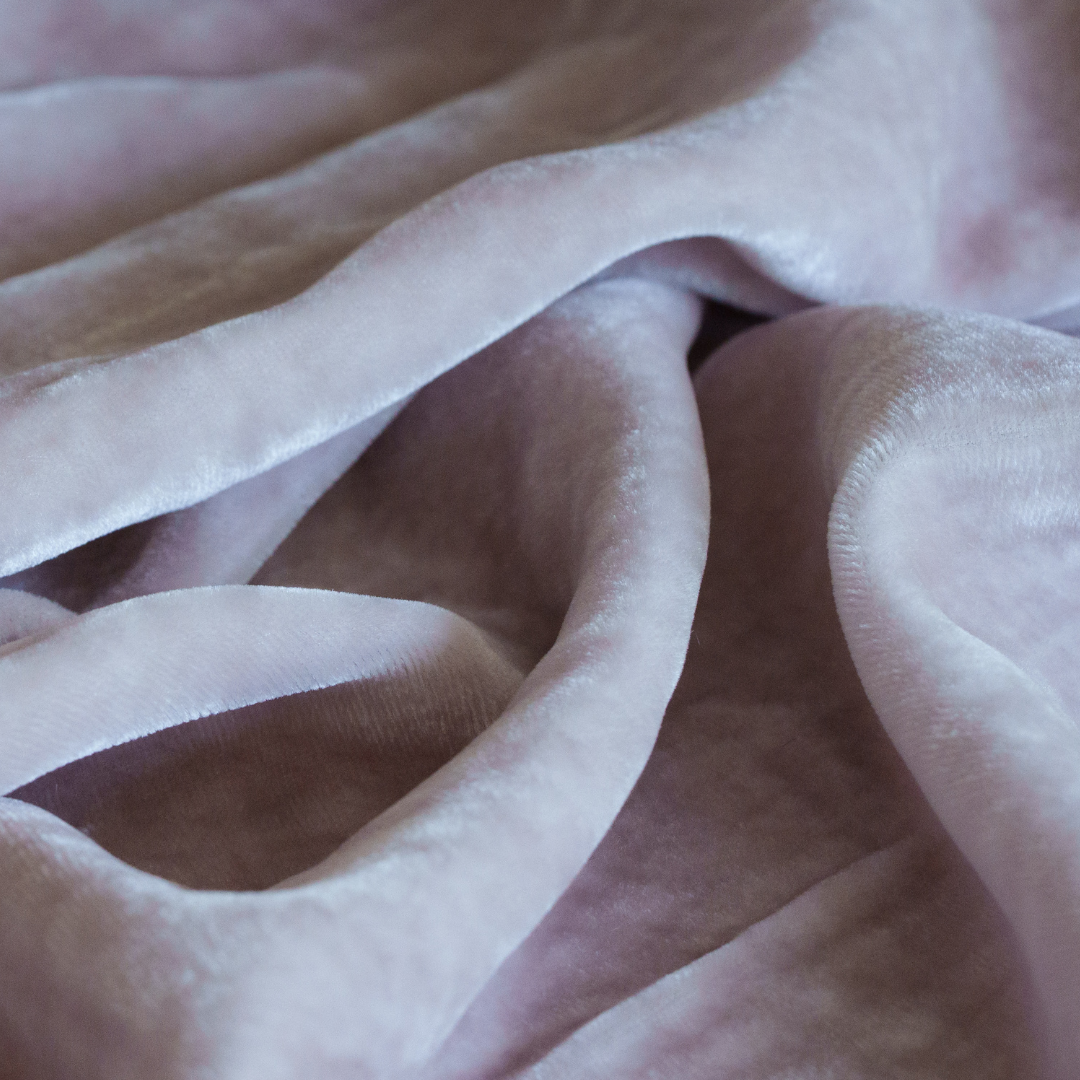 Silk Velvet by the yard in Lilac
