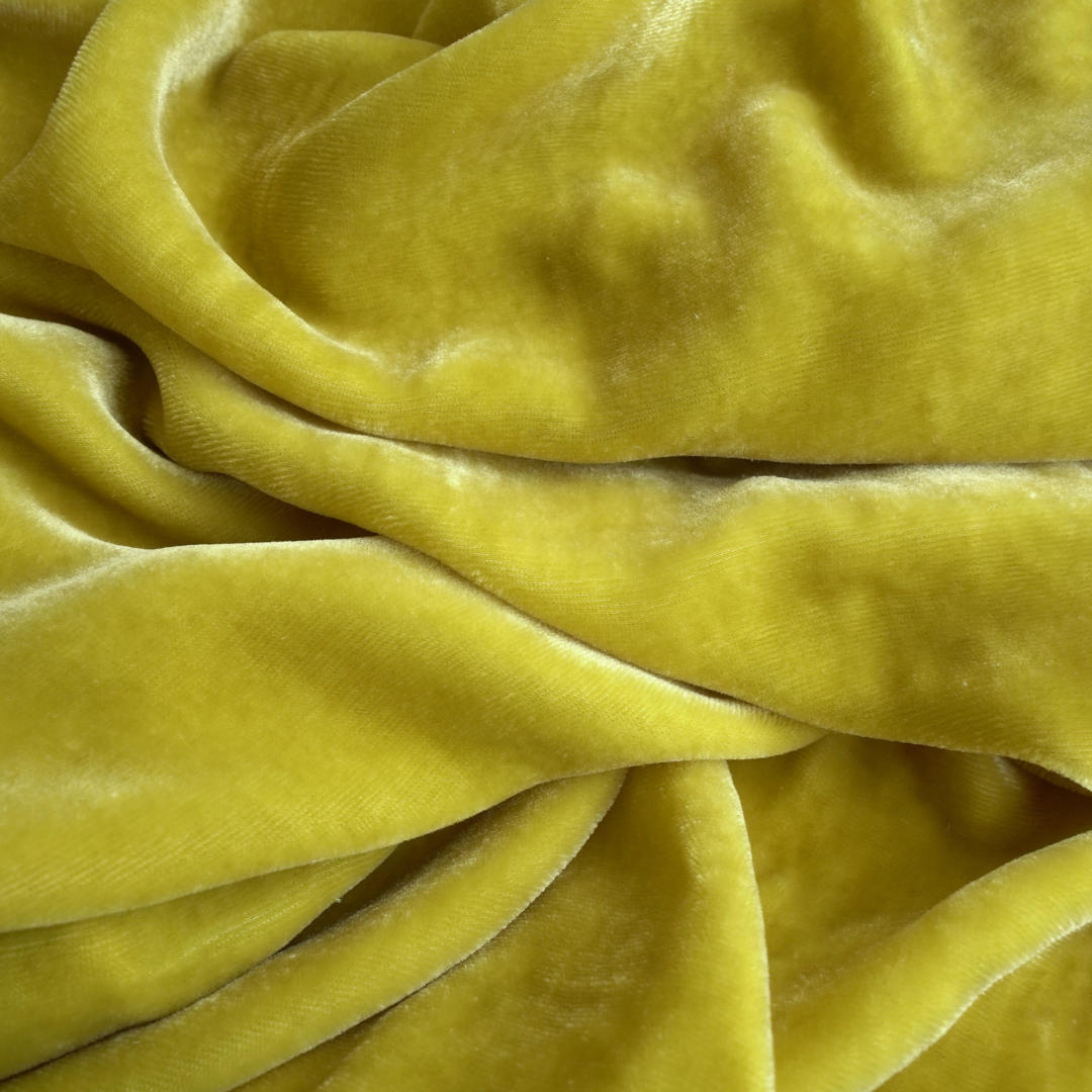 Silk Velvet by the yard in Honey