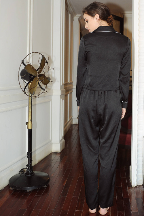 AMY Silk Long Sleeve Pajama Set