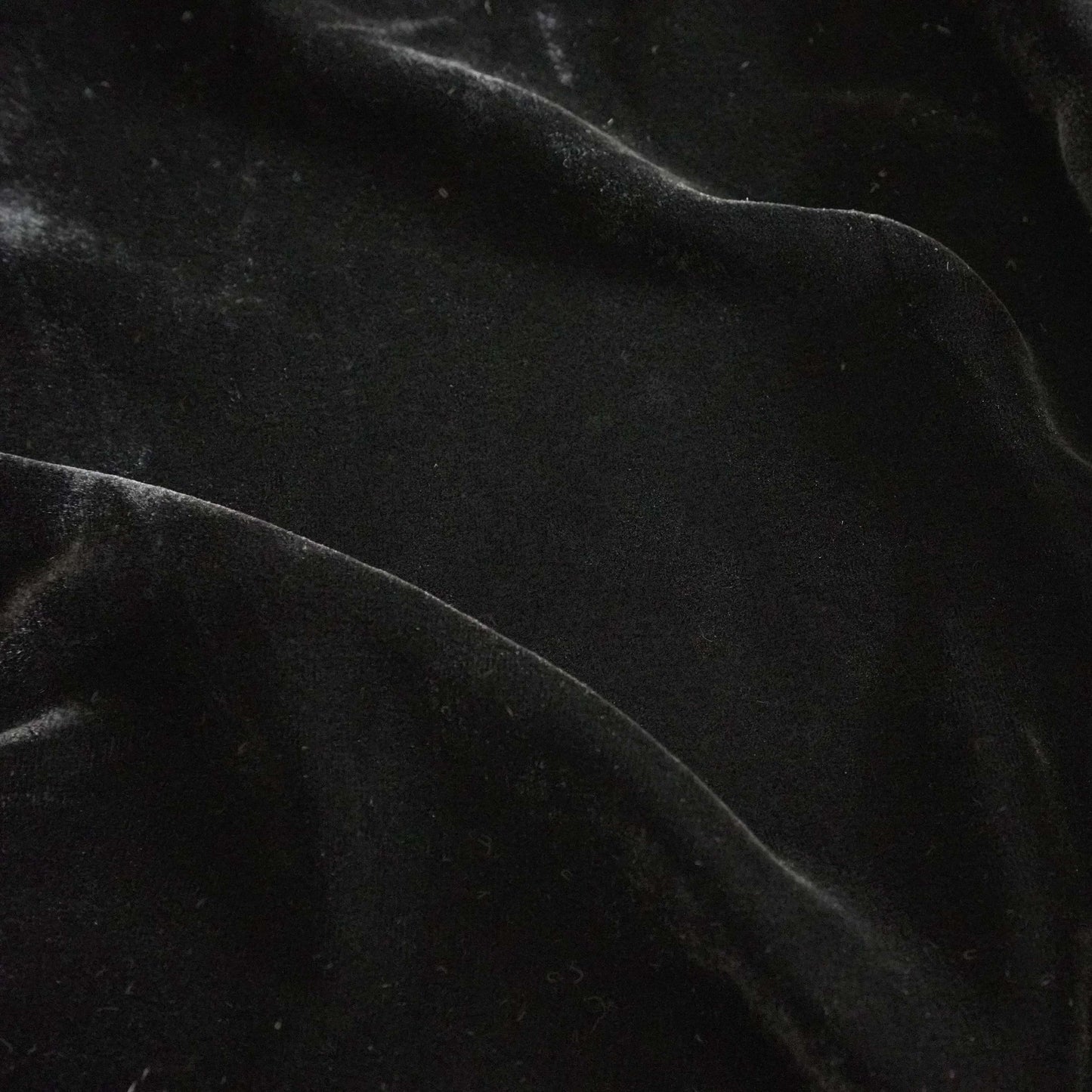 Silk Velvet by the yard in Coal