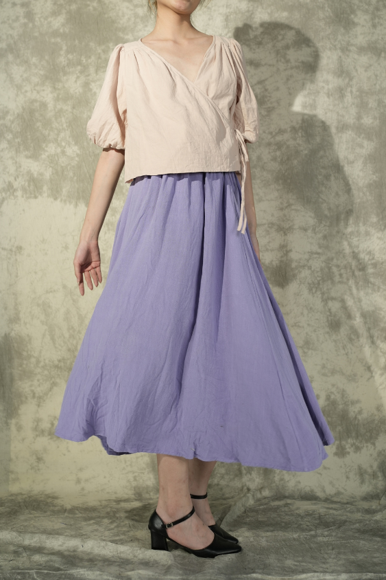 Elbow Sleeve Wrap Shirt- Cream- Like New- Worn Once For Photoshoot