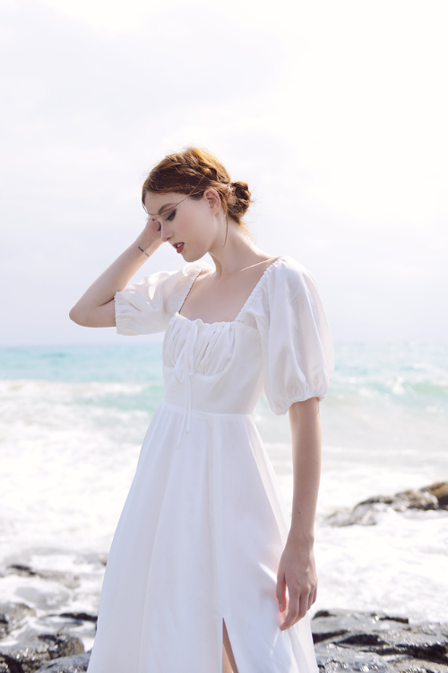 ANNIE Silk Midi Dress