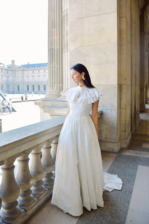 Aveline Bridal Gown with Cape