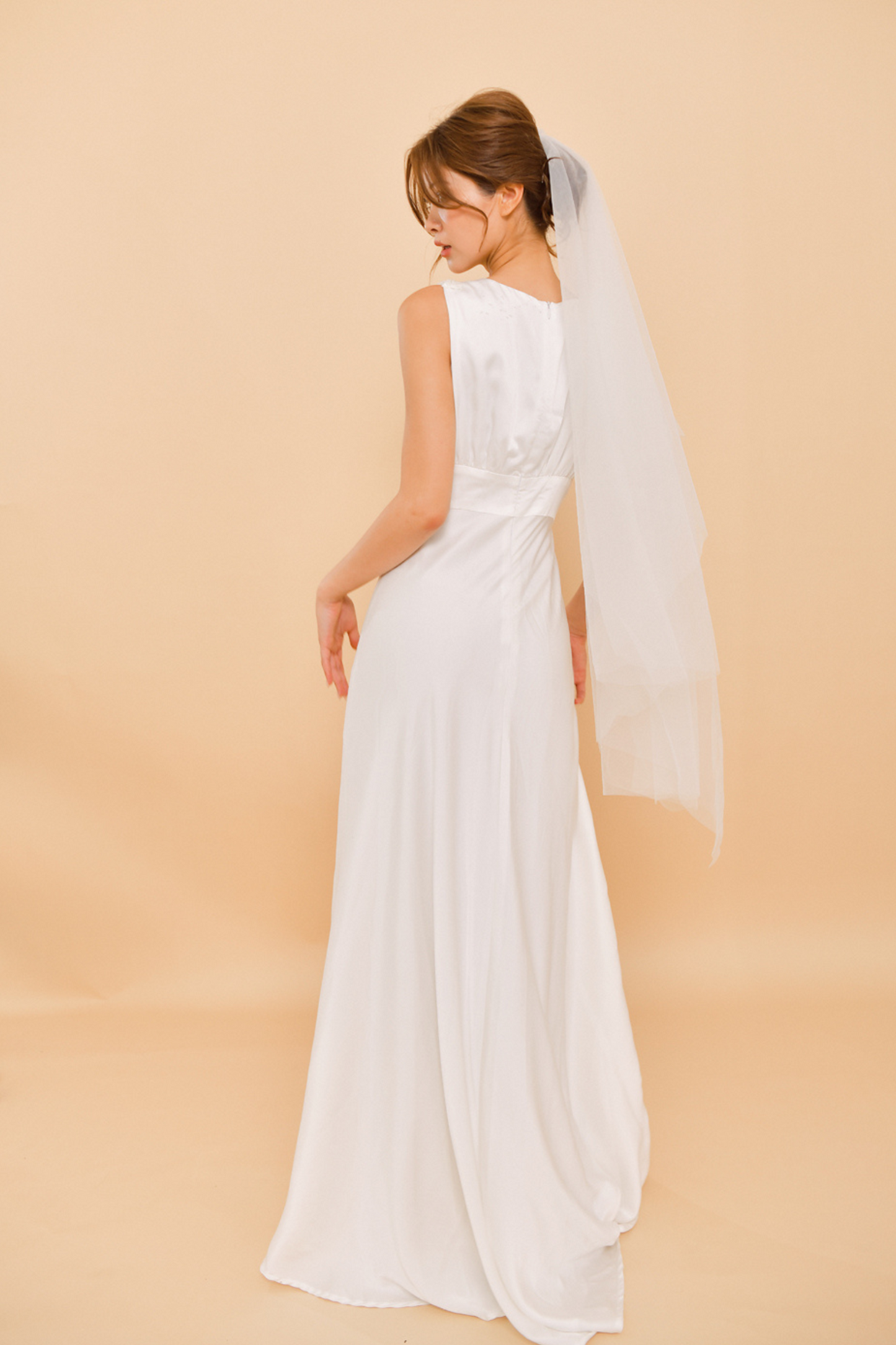 MARIELLE Embellished Silk Wedding Gown