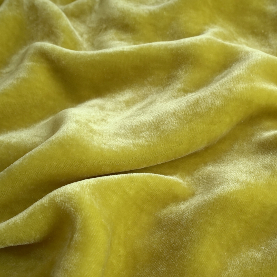 Silk Velvet by the yard in Honey