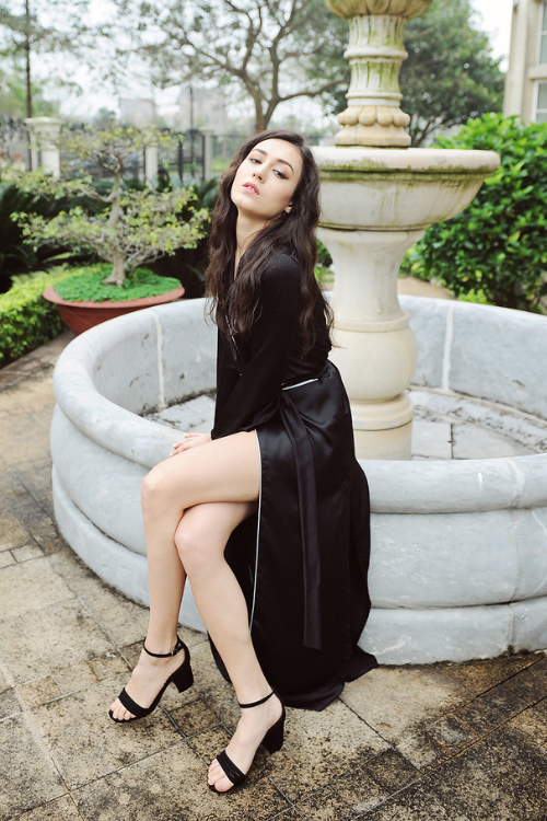MICHELLE Silk Long Kimono Robe
