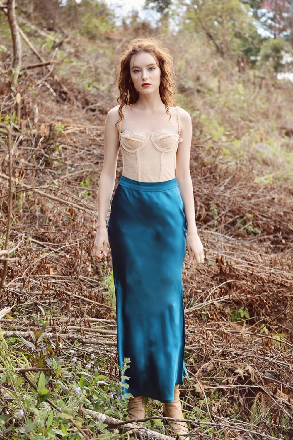 Midi Silk Mermaid Skirt