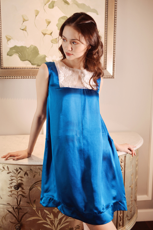 ISABELLA Sleeveless Silk Summer Dress