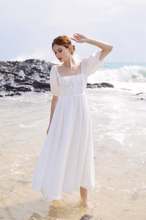 ANNIE Silk Midi Dress