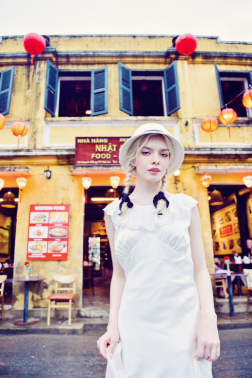 Blanche Heritage Mulberry Silk Maxi Dress