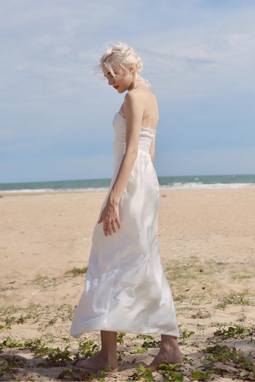 GRETCHEN Silk Maxi Dress