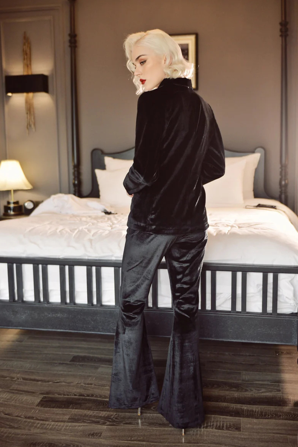 Women Velvet Blazer Jacket