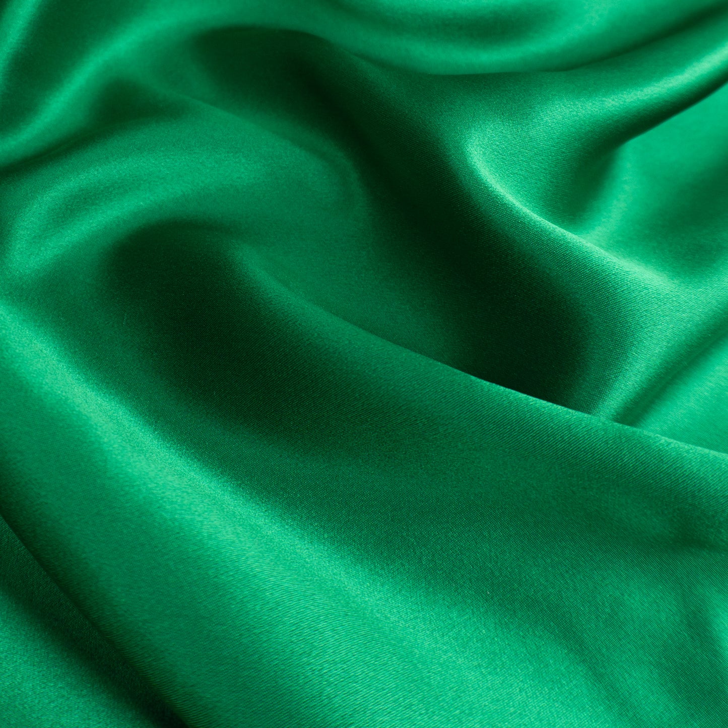 Pure Charmeuse Silk by the yard in Green