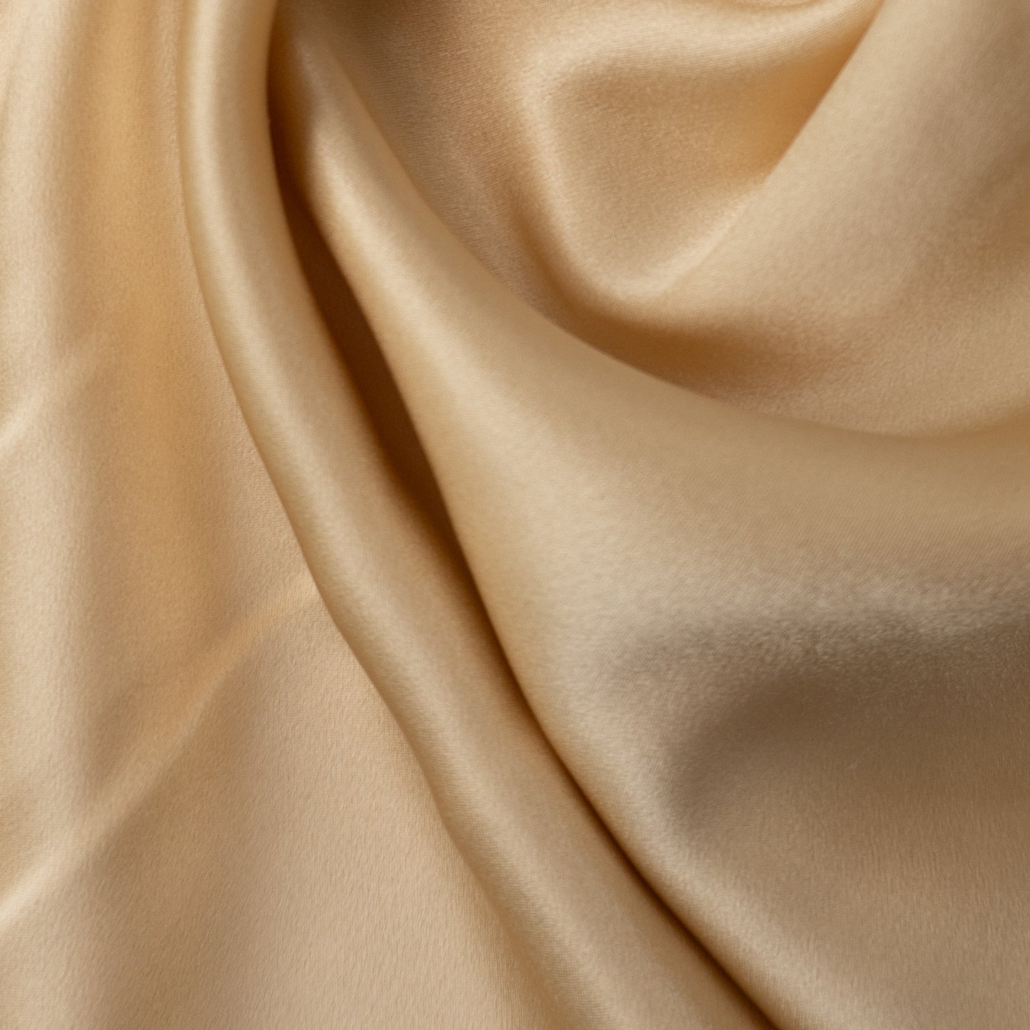 Pure Charmeuse Silk by the yard in Champagne