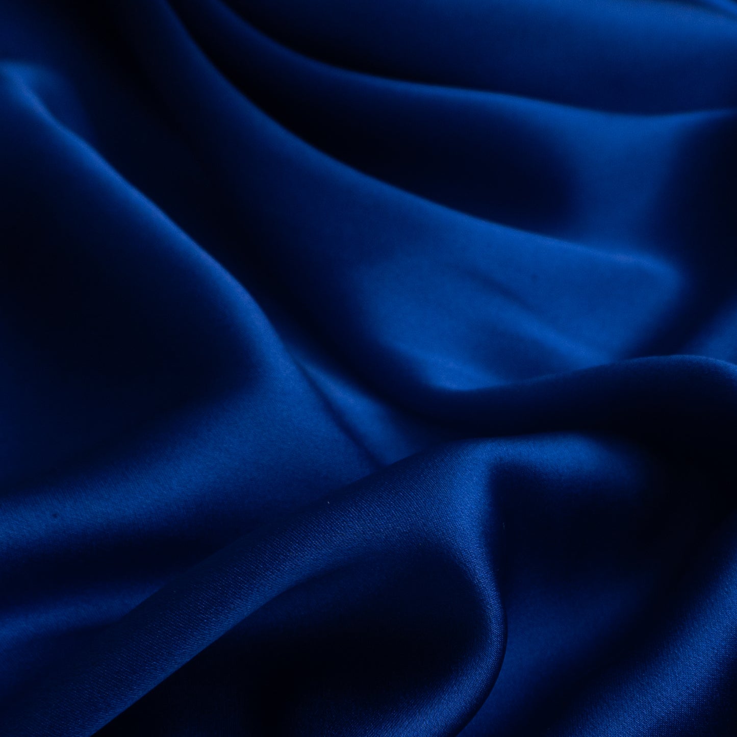 Pure Charmeuse Silk by the yard in Blue