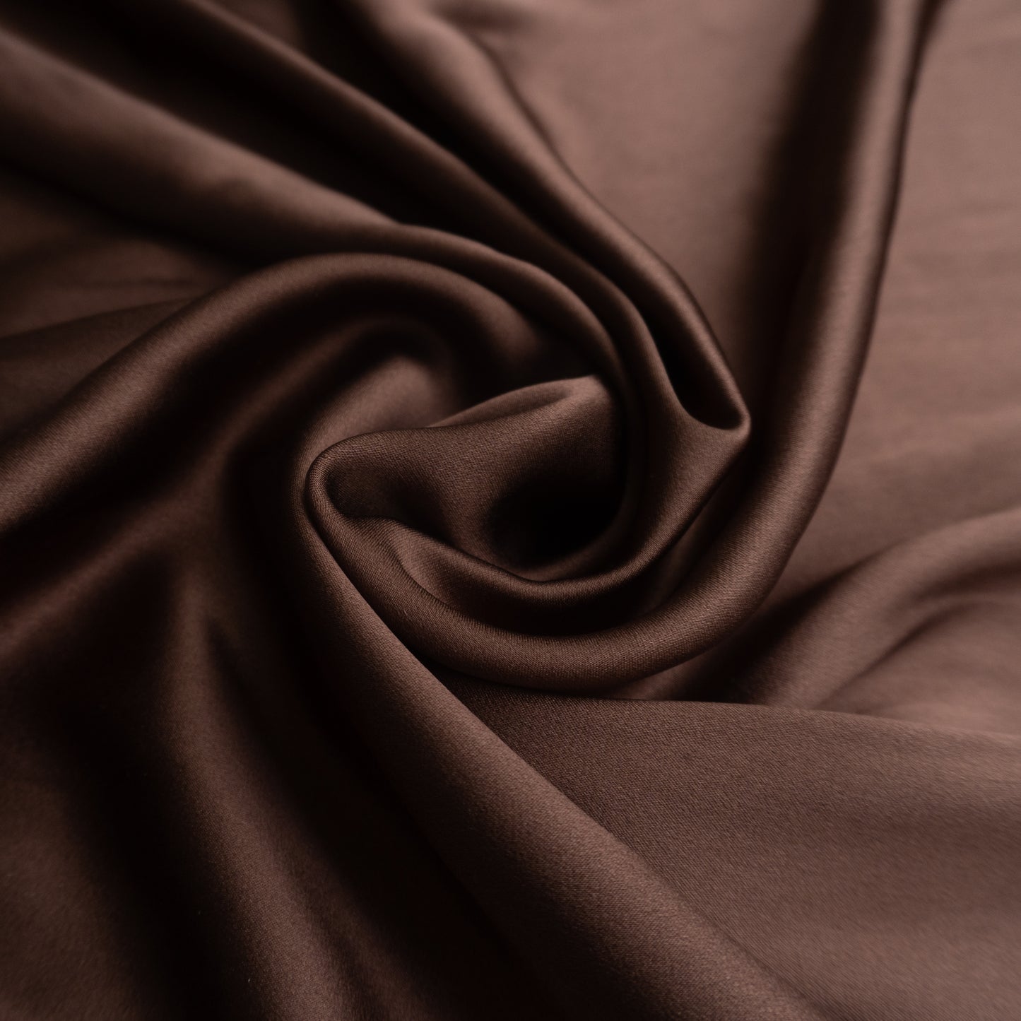 Pure Charmeuse Silk by the yard in Dark Chocolate