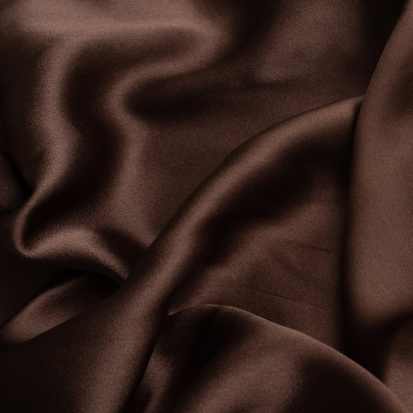 Pure Charmeuse Silk by the yard in Dark Chocolate