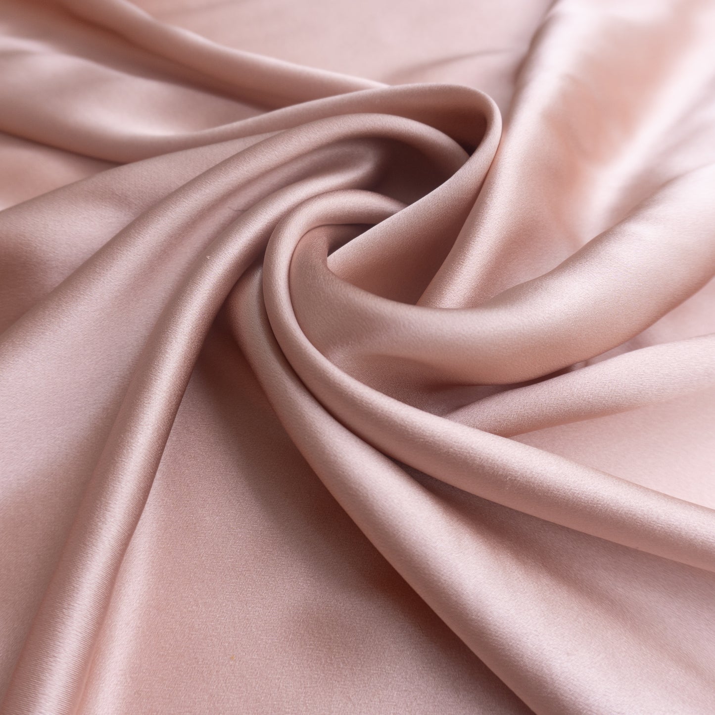 Pure Charmeuse Silk by the yard in Dusty Pink