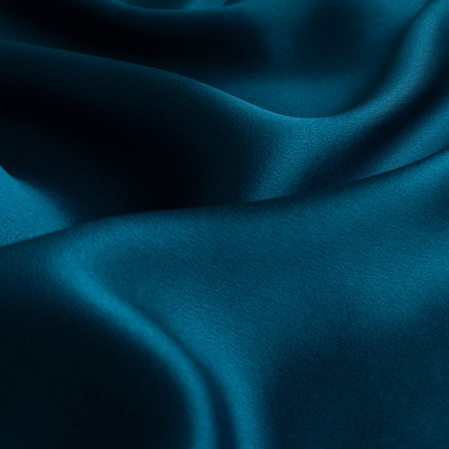 Pure Charmeuse Silk by the yard in Teal