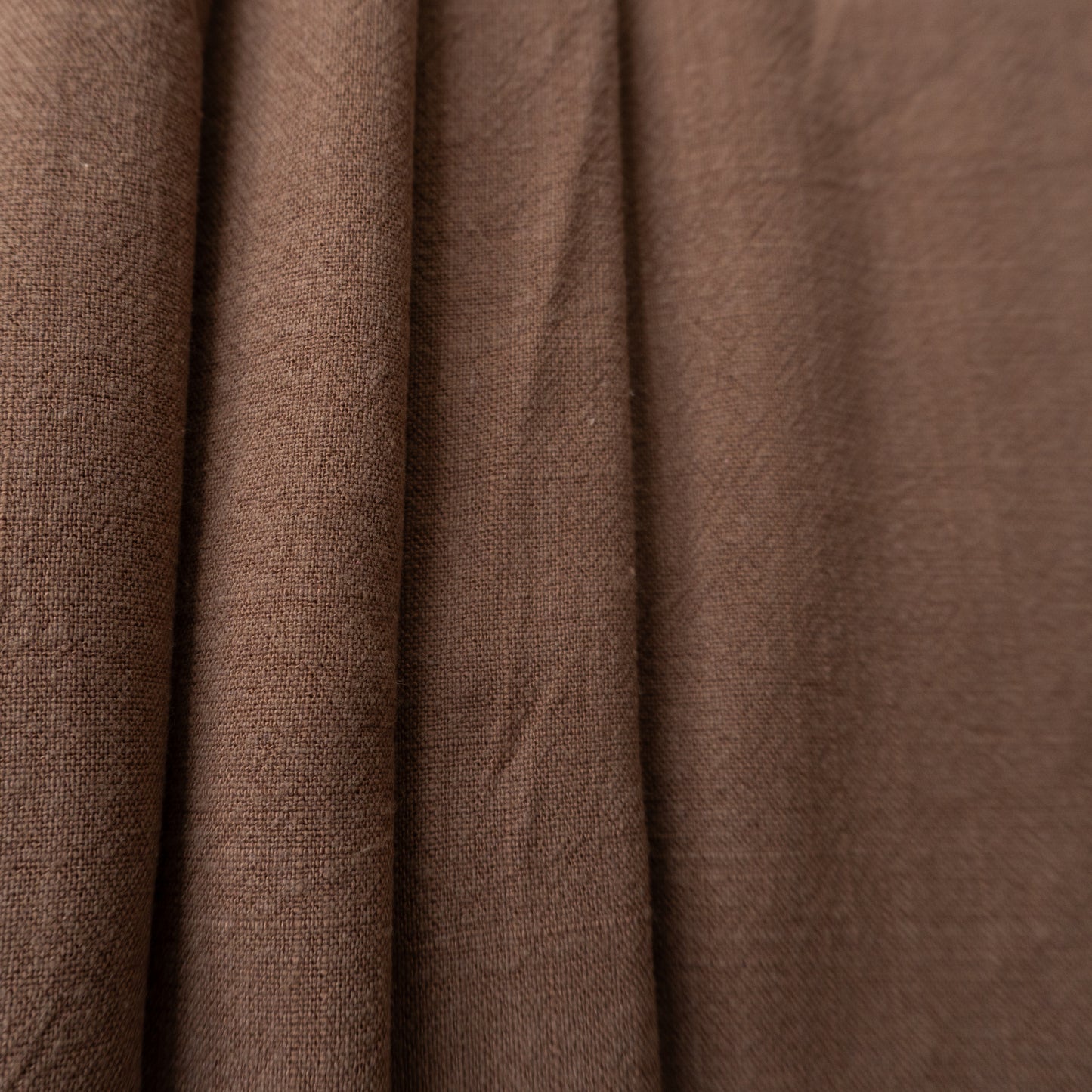 Soft Linen Fabric by the yard in Cocoa