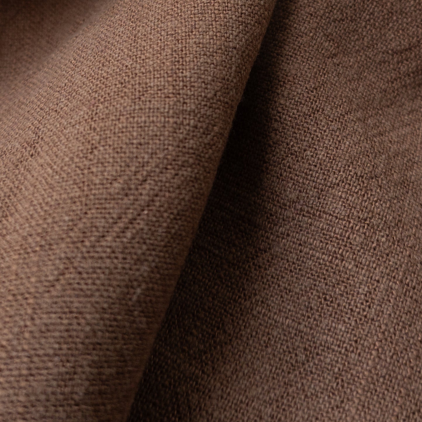 Soft Linen Fabric by the yard in Cocoa