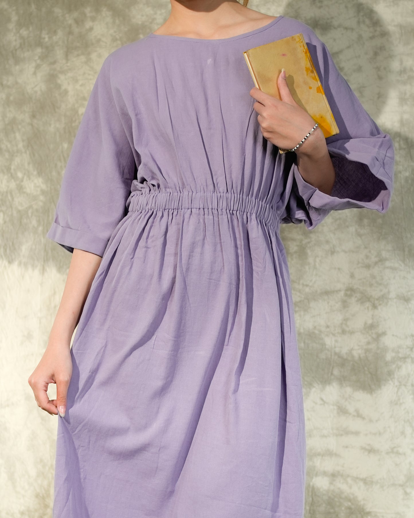 Midcalf Cotton Dress- Lilac- Like New- Worn Once For Photoshoot