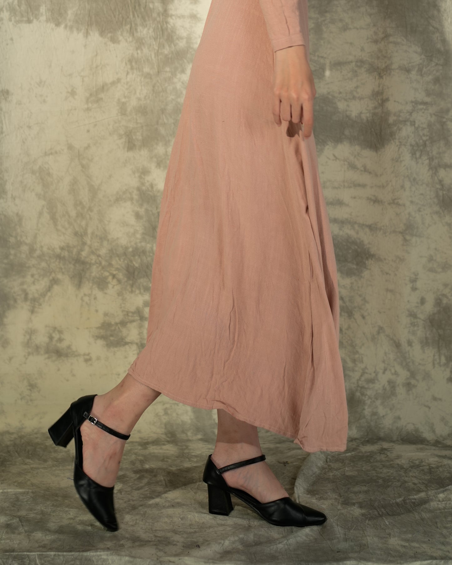 Long Sleeve Linen Maxi Dress