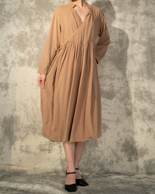 Organic Cotton Loose Caftan- Latte- Like New- Worn Once For Photoshoot