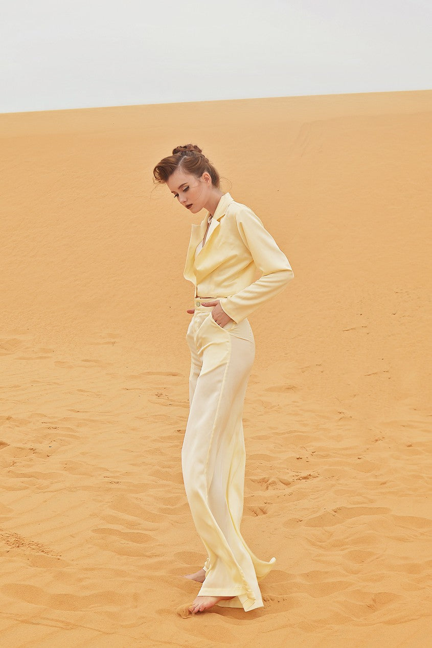 CATHERINE Long Sleeve Silk Blouse