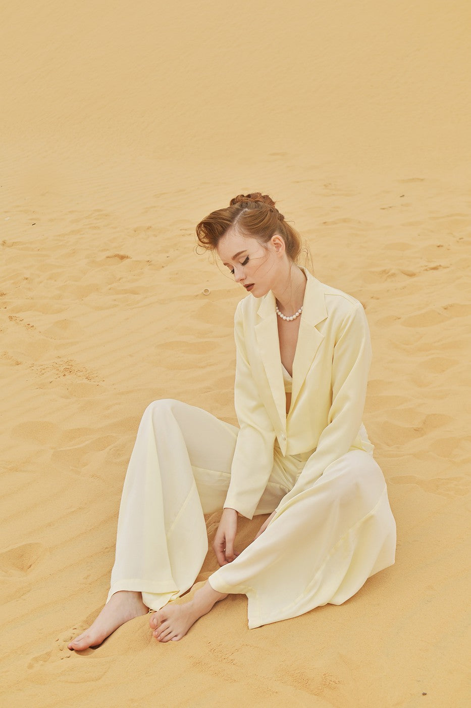 CATHERINE Long Sleeve Silk Blouse