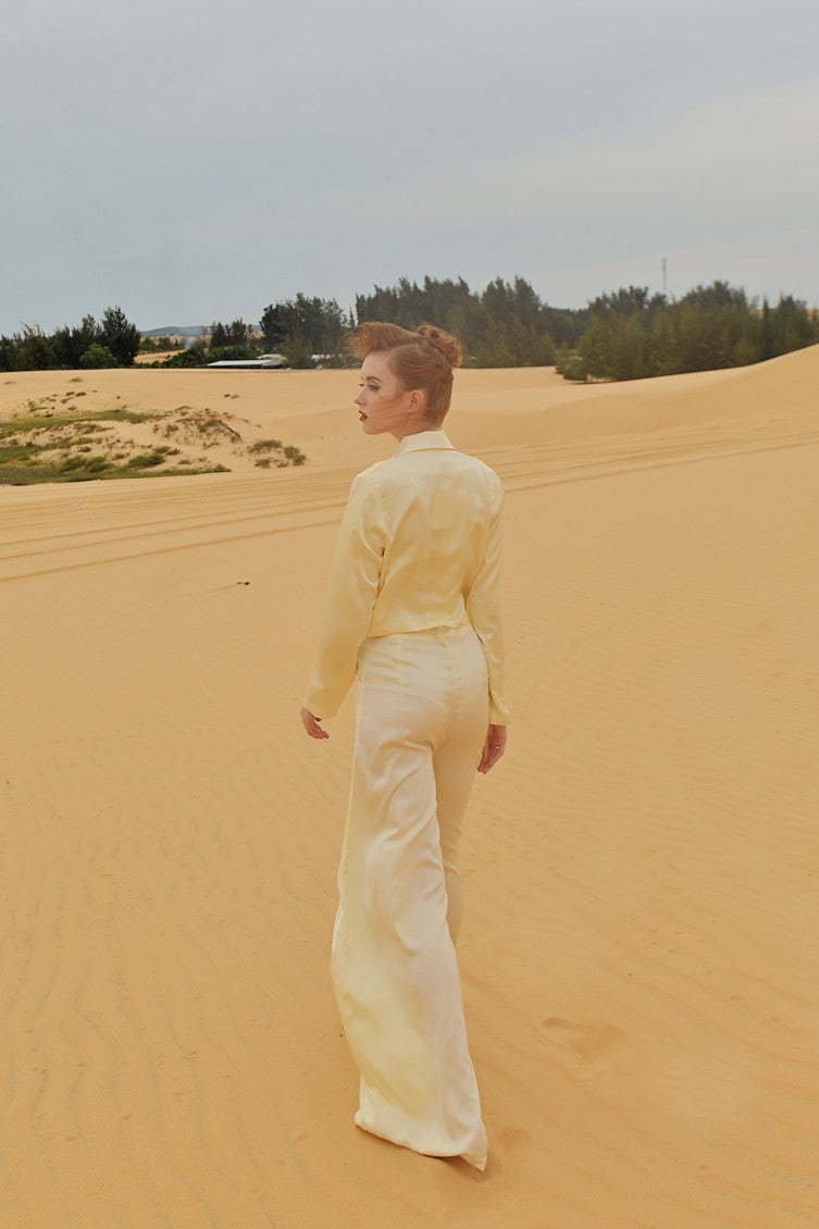 CATHERINE Long Sleeve Silk Blouse