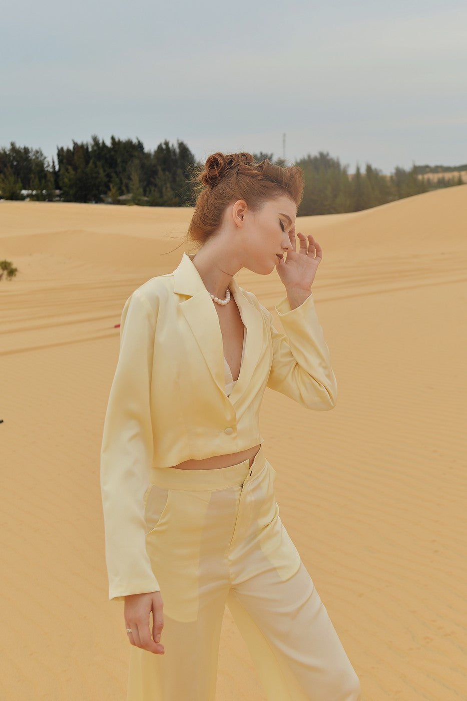 CATHERINE Long Sleeve Silk Blouse