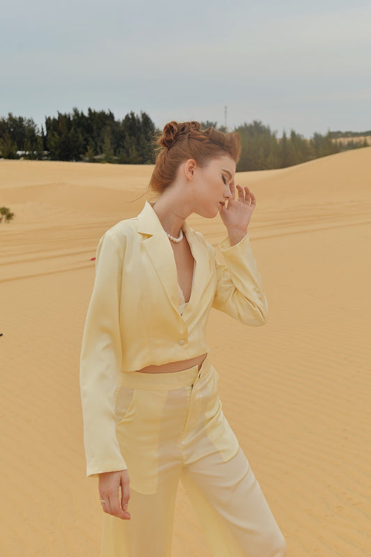 CATHERINE Long Sleeve Silk Blouse