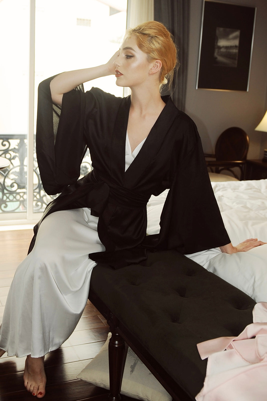 DIANA Silk Kimono Robe
